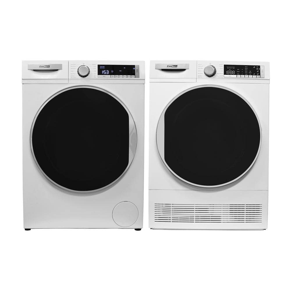 ConServ LUXURY Washer 2.2 cu. ft. 110-Volt plus Condensing Dryer 4 cu. ft. 220-Volt 2 Year Warranty Europe in White