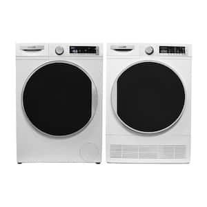 LUXURY Washer 2.2 cu. ft. 110-Volt plus Condensing Dryer 4 cu. ft. 220-Volt 2 Year Warranty Europe in White