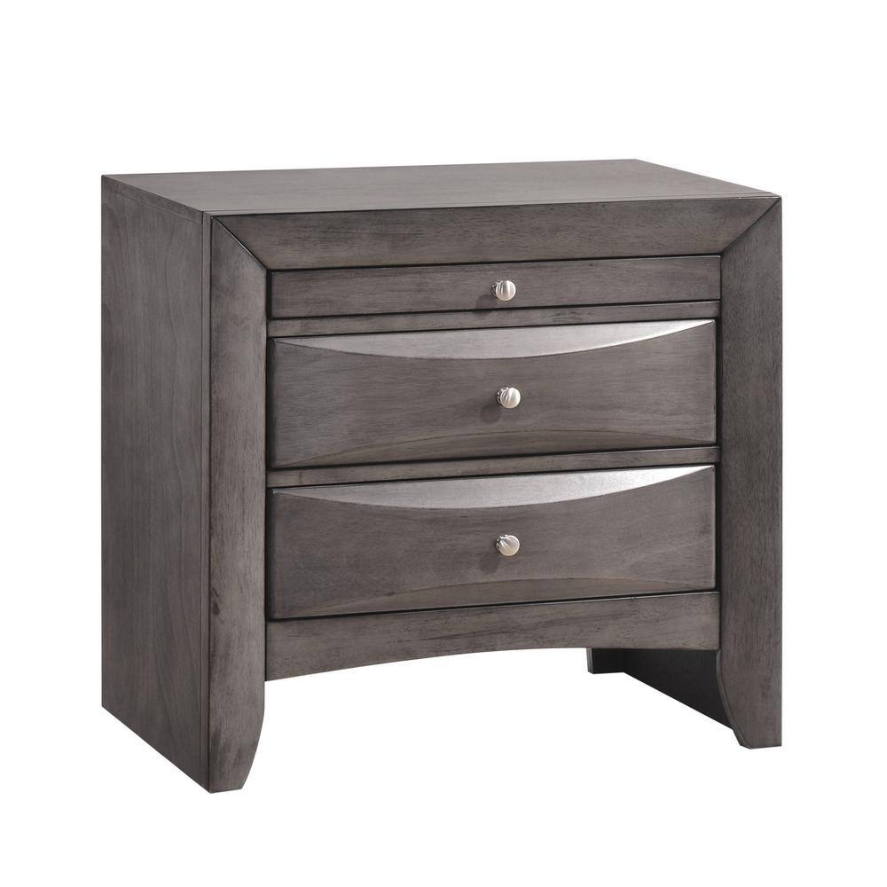 Madison Gray Oak 3-Piece Storage Platform Bedroom Set