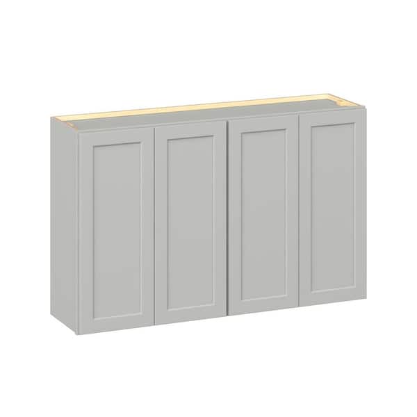 Emerson Whisper Gray Wall 4-Door Ready to Assemble Kitchen Cabinet (48 in. W x 30 in. H x 12 in. D)