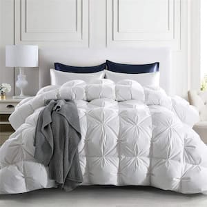 Winter Season 800 Fill Power Extra Warmth 93% Goose Down King Size White Comforter