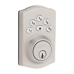 Powerbolt 240 5-Button Keypad Satin Nickel Traditional Electronic Deadbolt Door Lock