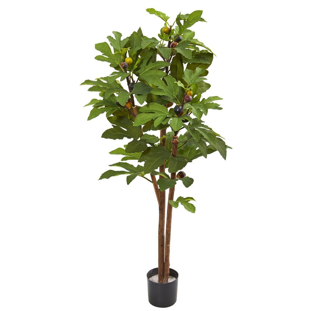 Nearly Natural 46 In Fig Artificial Tree 9165 The Home Depot   Nearly Natural Artificial Trees 9165 64 1000 