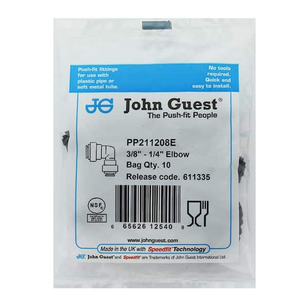 JG Speedfit Plastic Push-Fit Equal 90° Elbows 15mm 10 Pack | Pipe Fittings