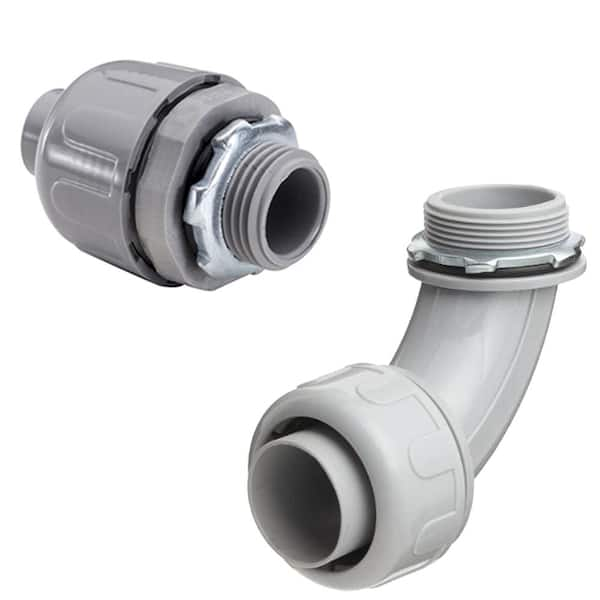 Waterproof LiquidTight Flexible Conduit , PVC Jacketed Flexible Conduit  Fittings