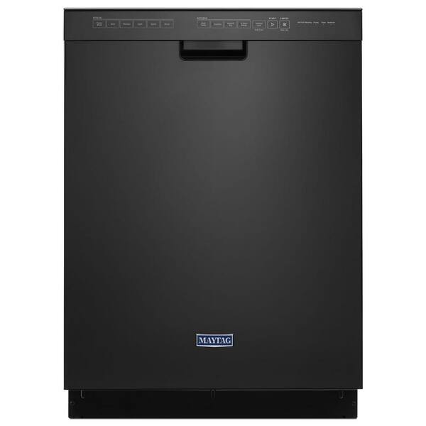 Maytag 24 in. Black Front Control Built-In Tall Tub Dishwasher, 50 dBA