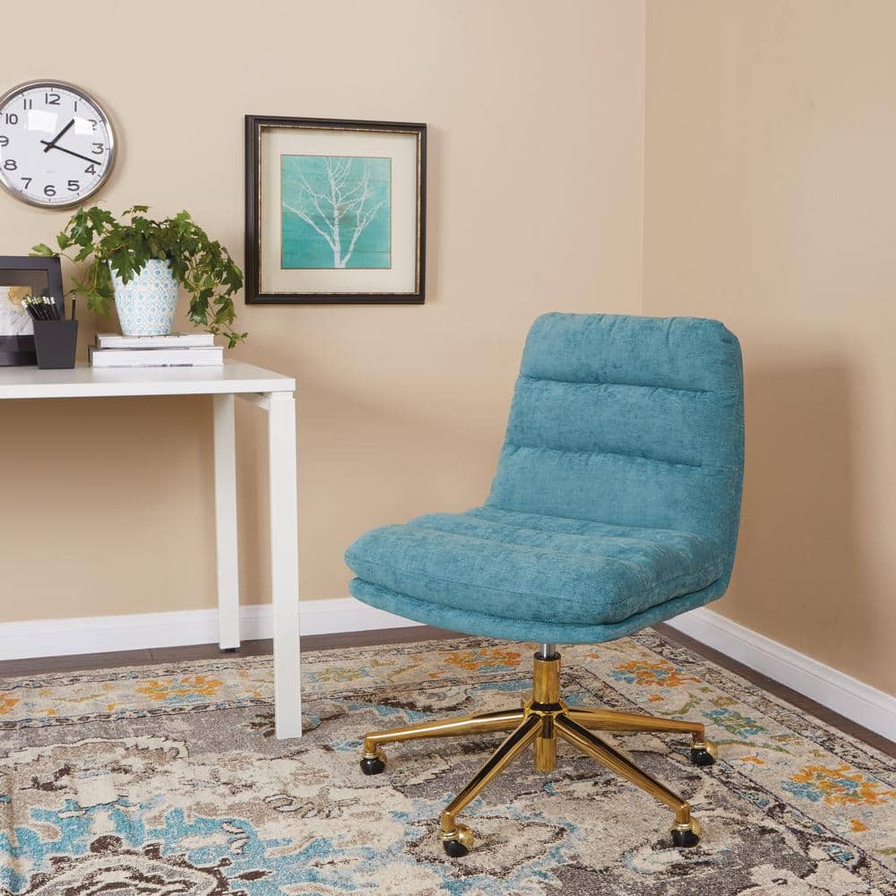 Legacy Sky Gold Armless Swivel Executive Office Chair
