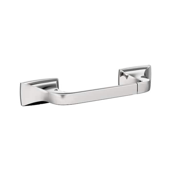 Amerock Highland Ridge 10-5/8 in. (270 mm) L Pivoting Double Post Toilet Paper Holder in Chrome