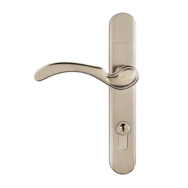 3000 and 4000 Series Nickel Traditional Storm Door Handle Set