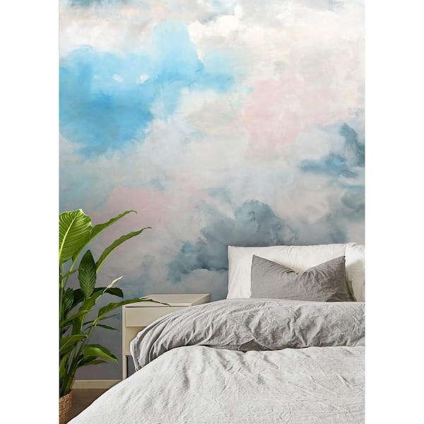 Nimbus Blue Self Adhesive Mural