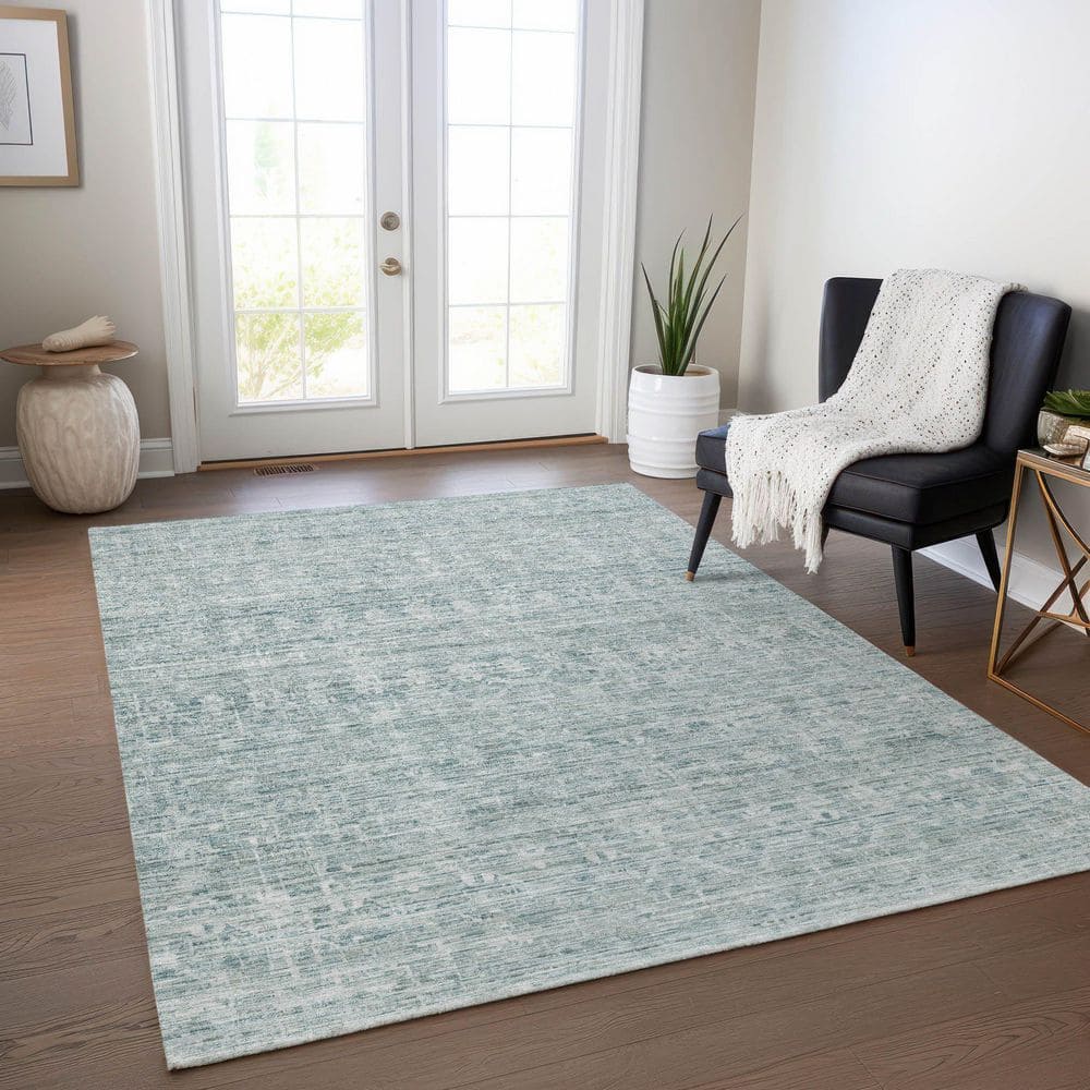 Chantille Machine Washable Indoor/Outdoor Abstract ACN1746 Turquoise 8 ft. x 10 ft. Area Rug price history on PriceWatchPro