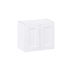 Wallace Painted Warm White Shaker Assembled Wall Kitchen Cabinet with Full Height Doors 24 in. W x 20 in. H x 14 in. D