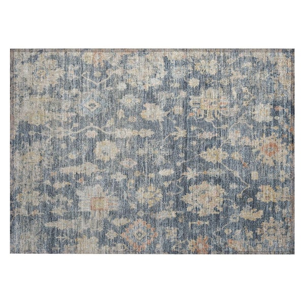 Chantille Machine Washable Indoor/Outdoor Abstract ACN2355 Navy 2 ft. x 3 ft. Accent Rug