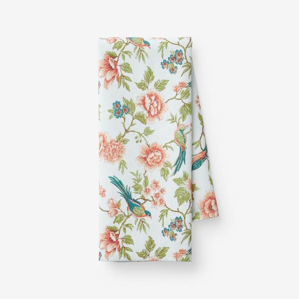The Company Store Company Cotton Spring Birds Green Tea Towel