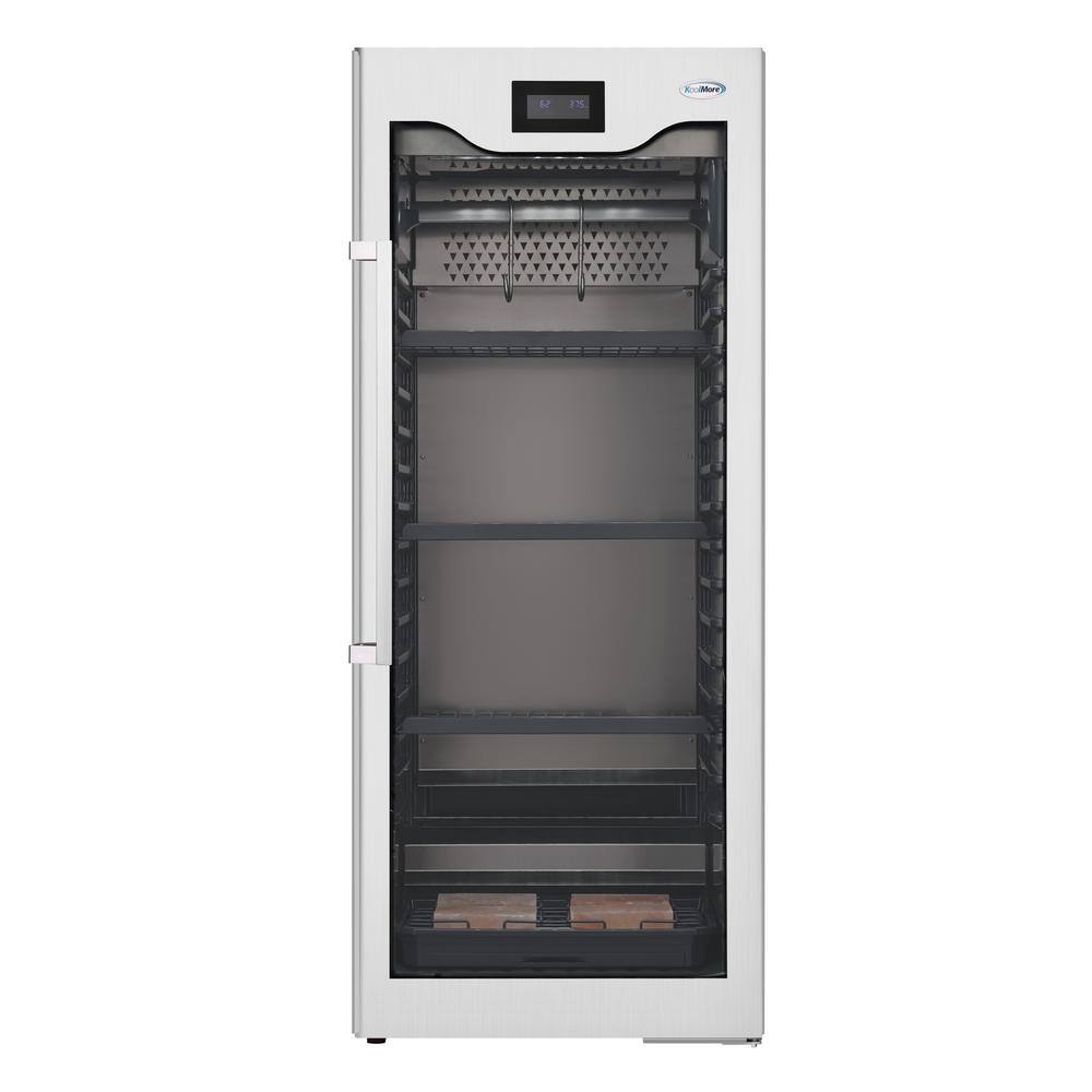 Koolmore 27.5 in. Commercial Meat Dry Ager Refrigerator with Hanging Rack and Charcoal Filter, 17 cu. ft. in Stainless-Steel