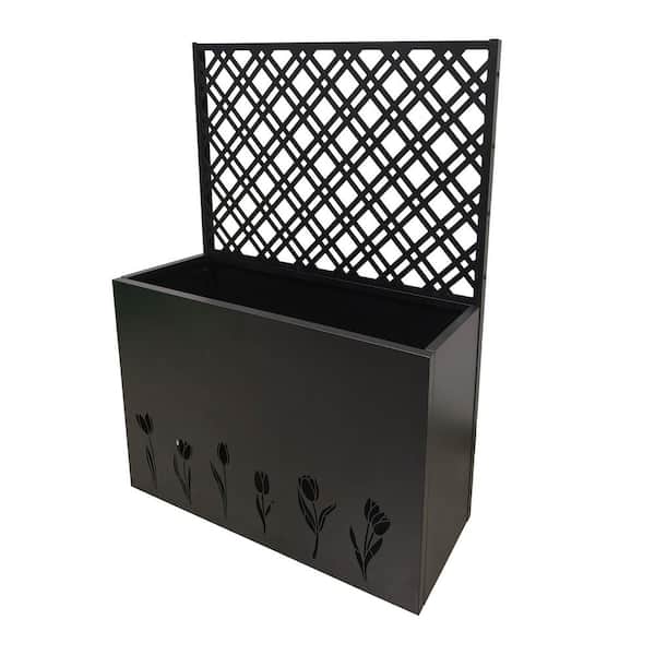Springhaven 47.4 in. L x 11.9 in. W x 23.6 in. H Black Metal