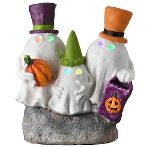 15 in. Colorful Hats Ghost Trio with LED Light