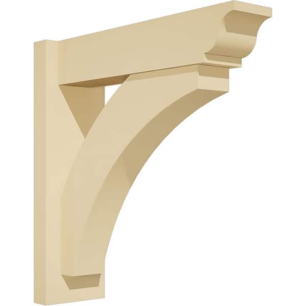 Ekena Millwork Thorton 5 in. W x 18 in. H x 18 in. D Signature Urethane Polyurethane Outlooker with Traditional Ends