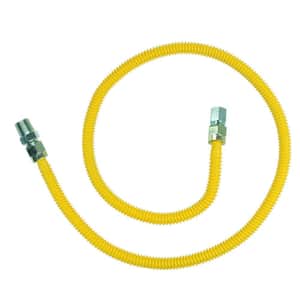 ProCoat 1/2 in. MIP x 3/8 in. FIP x 48 in. Stainless Steel Gas Connector 1/2 in. O.D. (60,500 BTU)