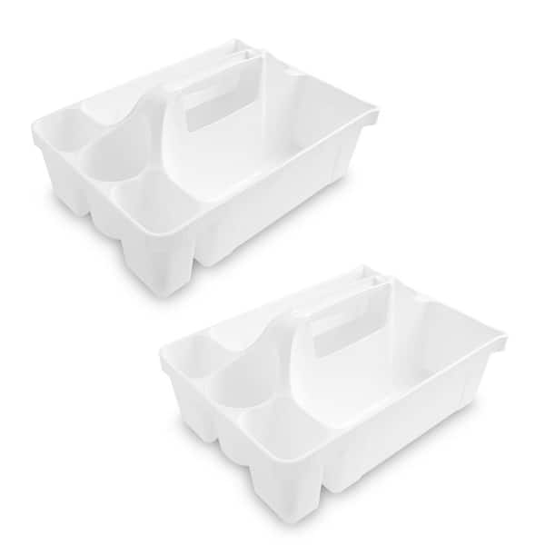 Libman White Deluxe Maid Cleaning Caddy (2-Pack)