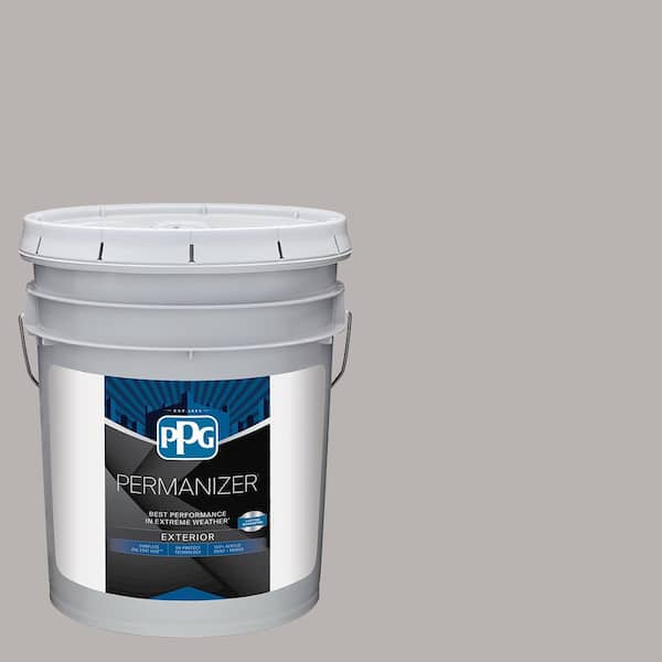 PERMANIZER 5 gal. PPG1002-4 Gray Marble Satin Exterior Paint