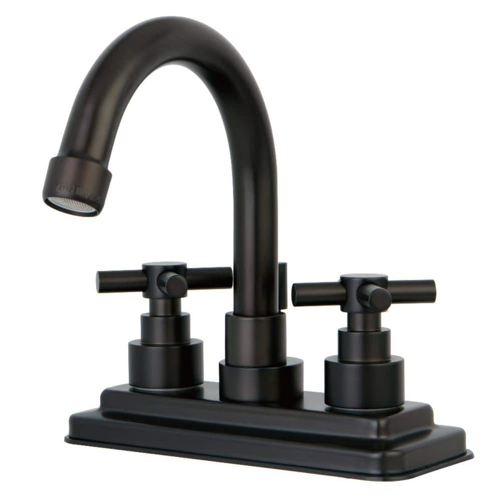 Kingston Brass Elinvar 4 in. Centerset 2-Handle Bathroom Faucet in Oil Rubbed Bronze