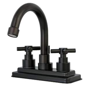 Elinvar 4 in. Centerset 2-Handle Bathroom Faucet in Oil Rubbed Bronze