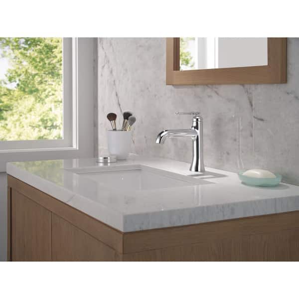 Bonacci Single Handle Single Hole Bathroom Sink Faucet in Lumicoat Chrome