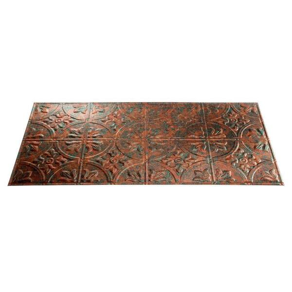 Fasade Traditional 5 2 ft. x 4 ft. Copper Fantasy Lay-in Ceiling Tile