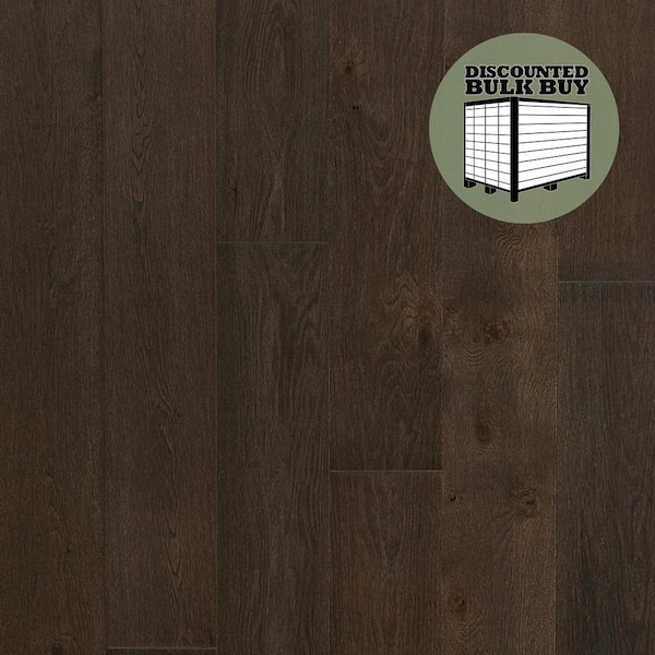 ASPEN FLOORING Mink White Oak 9/16 in. T x 8.66 in. W Tongue and Groove Wire Brushed Engineered Hardwood Flooring (1250 sqft/pallet)