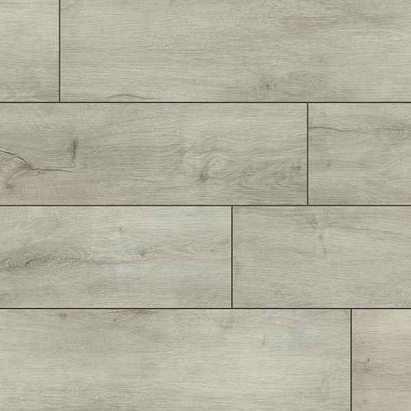 A&A Surfaces Harlow Fog 12 MIL x 9 in. x 60 in. Waterproof Click Lock Luxury Vinyl Plank Flooring (52 Cases/1166.88 sq. ft./Pallet)