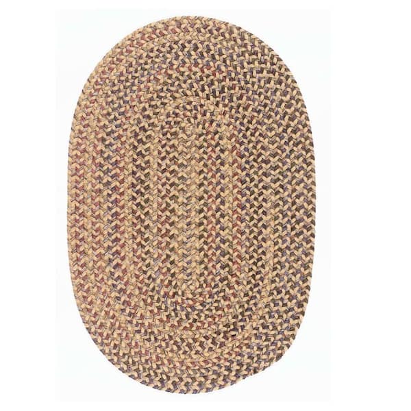 Home Decorators Collection Petra Evergold 2 ft. x 4 ft. Braided Oval Area Rug
