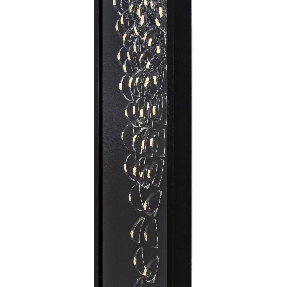 Cloud Chamber II Black and Gold Acrylic Shadowbox Wall Art