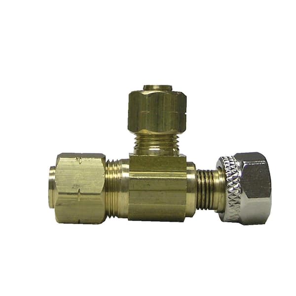 Sioux Chief 3/8 in. x 3/8 in. x 1/4 in. Lead-Free Brass Compression Adapt-A-Valve