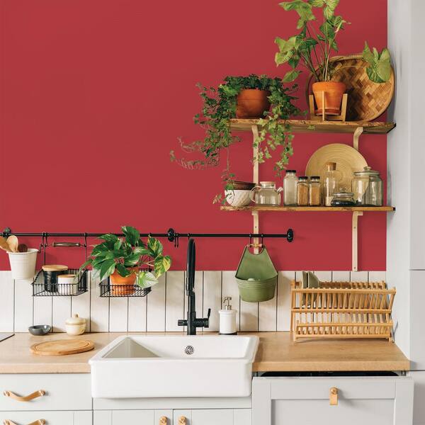 Glidden Premium 5 gal. PPG1187-7 Red Gumball Satin Interior Latex