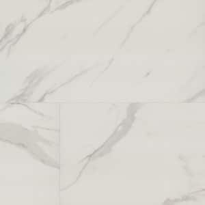 Voyager Blanco 24 in. x 48 in. Matte Porcelain Marble Look Floor and Wall Tile (15.32 sq. ft./Case)