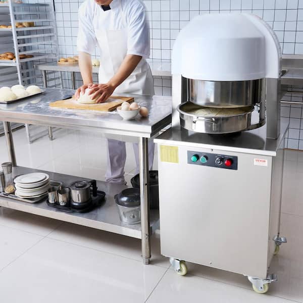 Electric Dough Divider Rounder 20-Piece Automatic Dough Ball Cutting Making Machine 2.12 oz. 9.17 oz. Equal Dough Cutter