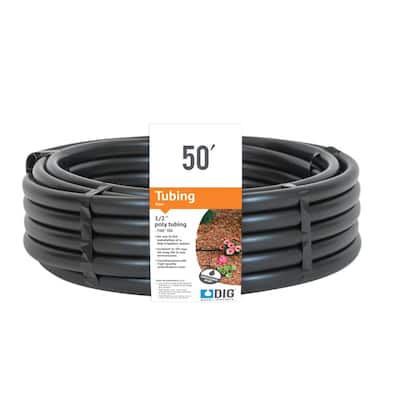 1/2 in. (.700 O.D.) x 50 ft. Poly Drip Irrigation Tubing