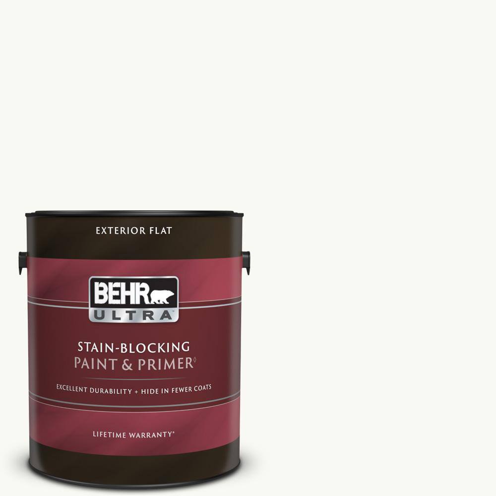 BEHR ULTRA 1 gal. PRW15 Ultra Pure White Flat Exterior
