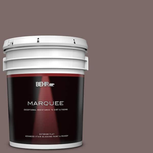 BEHR MARQUEE 5 gal. Home Decorators Collection #HDC-NT-26 Muscatel Flat Exterior Paint & Primer