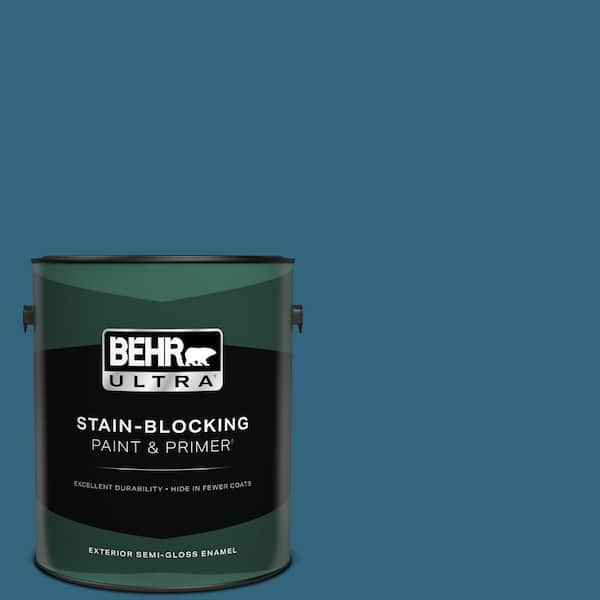 BEHR ULTRA 1 gal. #550D-7 Southern Evening Semi-Gloss Enamel Exterior Paint & Primer