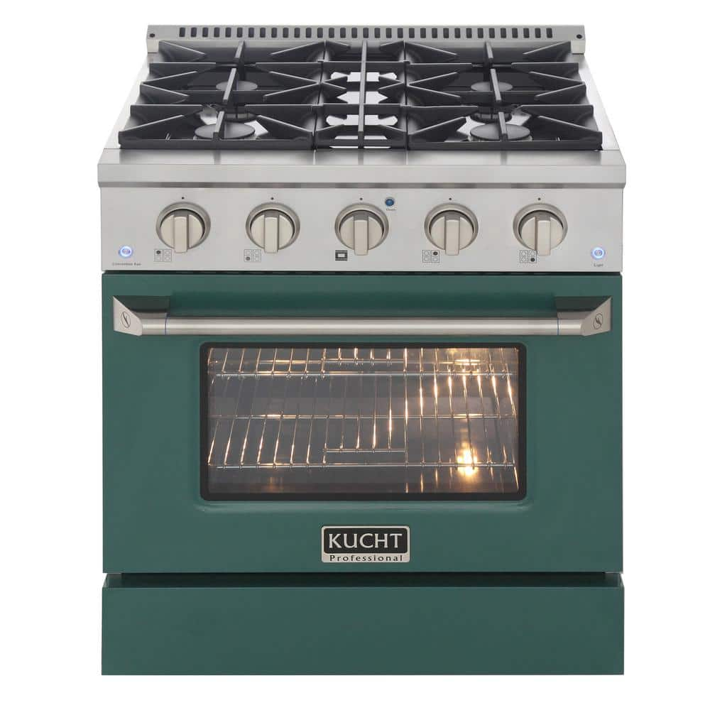 Kucht 30 in. 4.2 cu. ft. Dual Fuel Range with Gas Stove and Electric ...