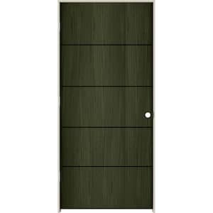36 in. x 80 in. Right-Hand Solid Core Juniper Composite Single Prehung Interior Door