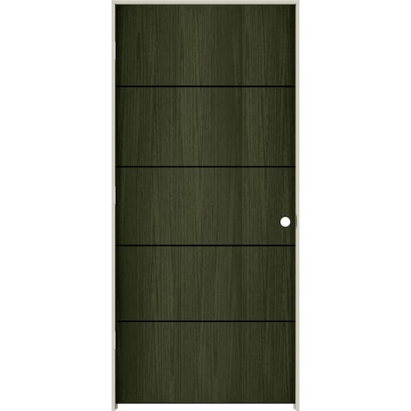 JELD-WEN 36 in. x 80 in. Right-Hand Solid Core Juniper Composite Single Prehung Interior Door