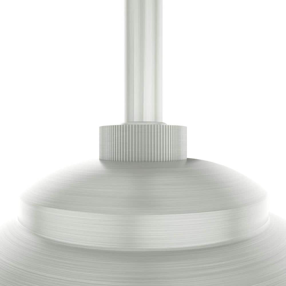 Hepburn Mini Globe LED Pendant in Brushed Nickel with Glass Shade