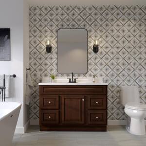 Hampton 48 in. W x 21 in. D x 33.5 in. H Bath Vanity Cabinet without Top in Cognac