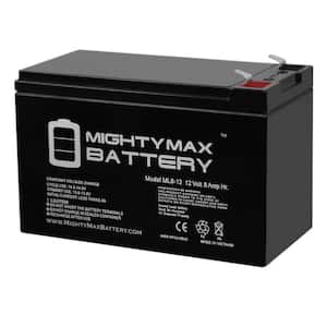 12-Volt 8 Ah Sealed Lead Acid (SLA) Battery Includes 12-Volt Charger