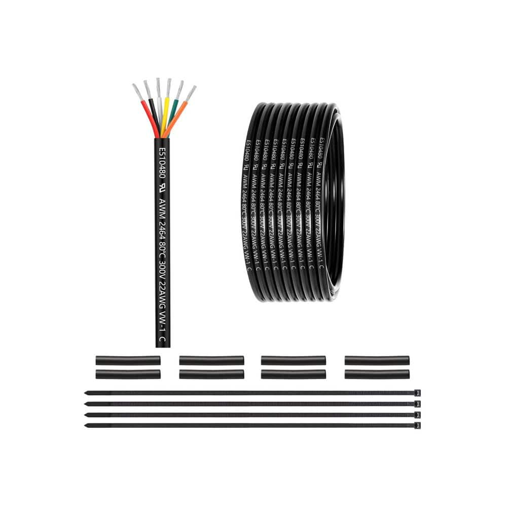 25 ft. 22 AWG /6 Conductor Stranded Grounded Landscape Lighting Wire, UL Listed, Tinned Copper PVC, 1 Roll price history on PriceWatchPro