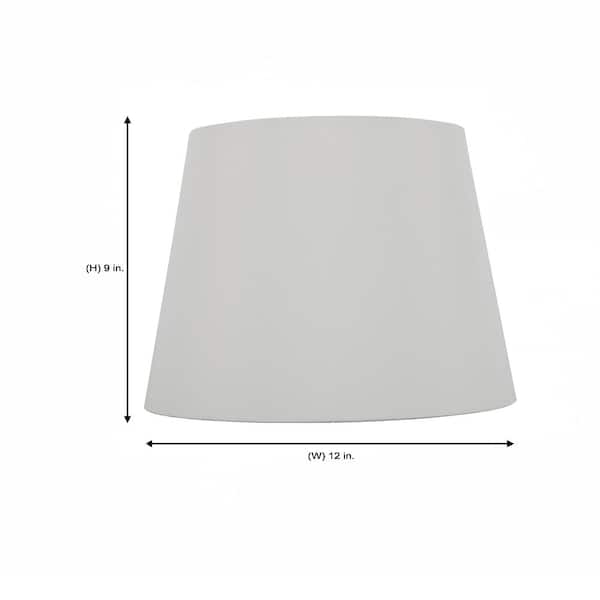 White Round Midsize Lamp Shade Ds17986, Home Depot Lamp Shades White