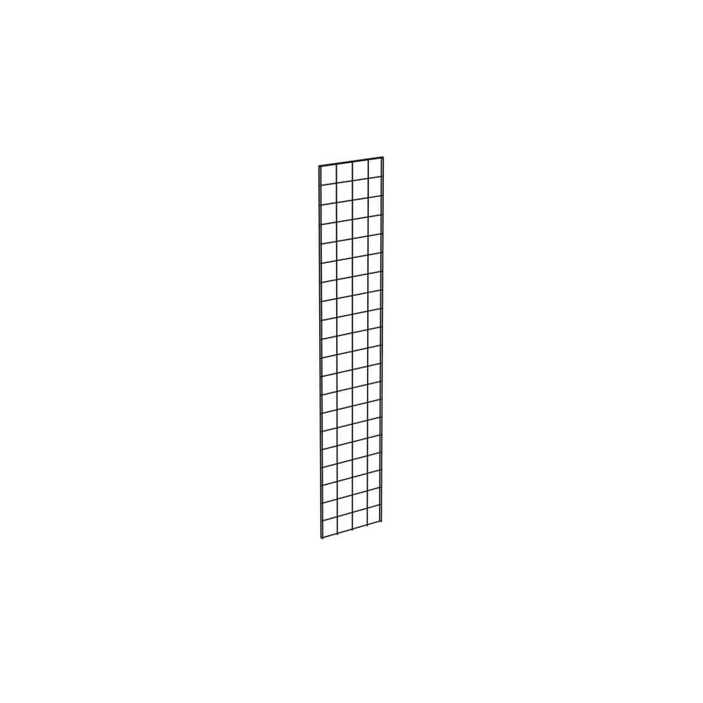 60 in. H x 12 in. W Black Metal Grid Wall Panel (3-Pack)